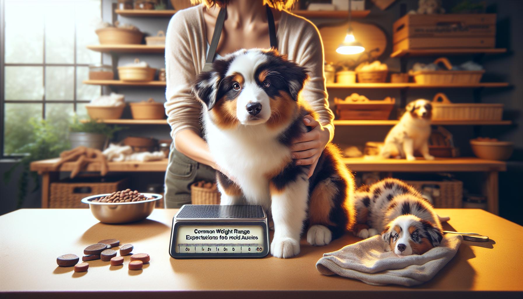 Common Weight Range Expectations for 6 Month Old Aussies